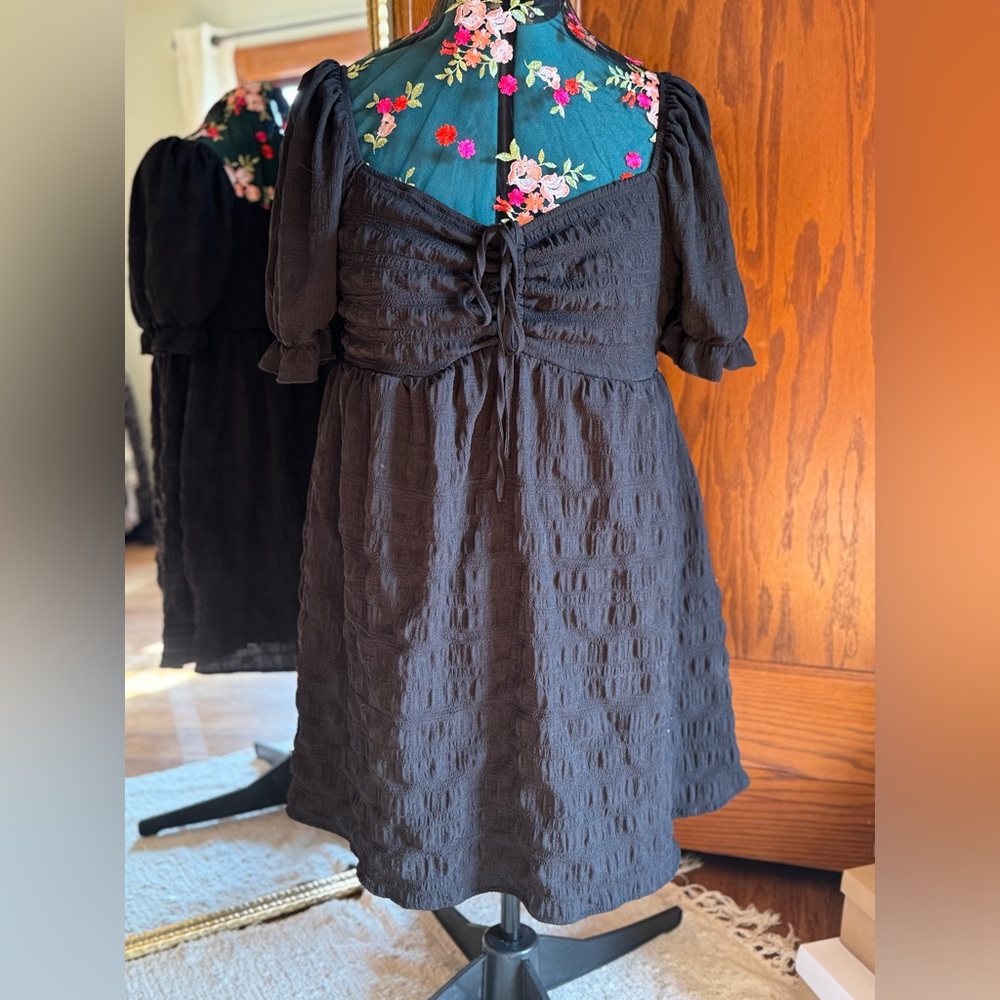 Black babydoll dress